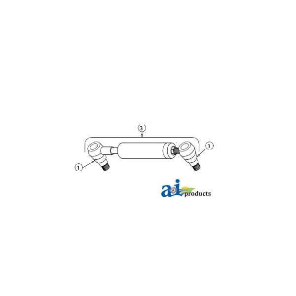 Male Ball Joint End (Ref. 1) 3" x3" x2"